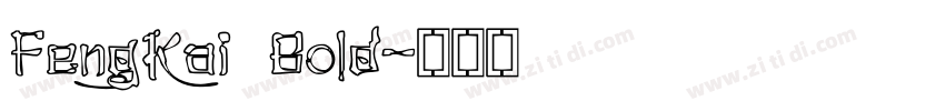 FengKai Bold字体转换